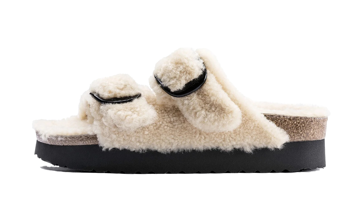 Arizona Big Buckle Shearling "Teddy Eggshell" 1017642