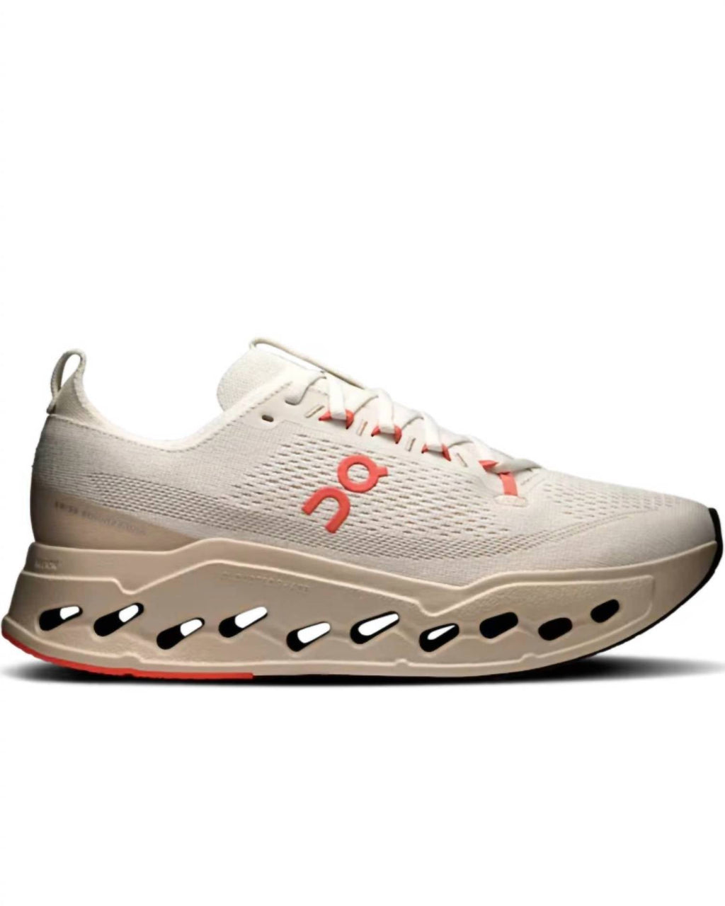 Men's Cloudsurfer Max Running Shoe In Ivory | Salmon