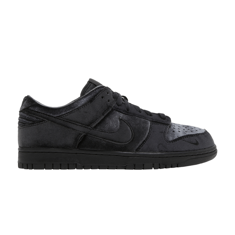 Nike Dunk Low Dover Street Market Triple Black Velvet