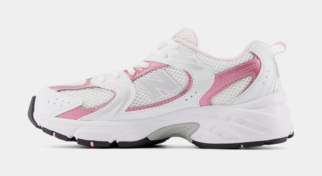 530 Grade School Running Shoes (White/Pink Sugar)