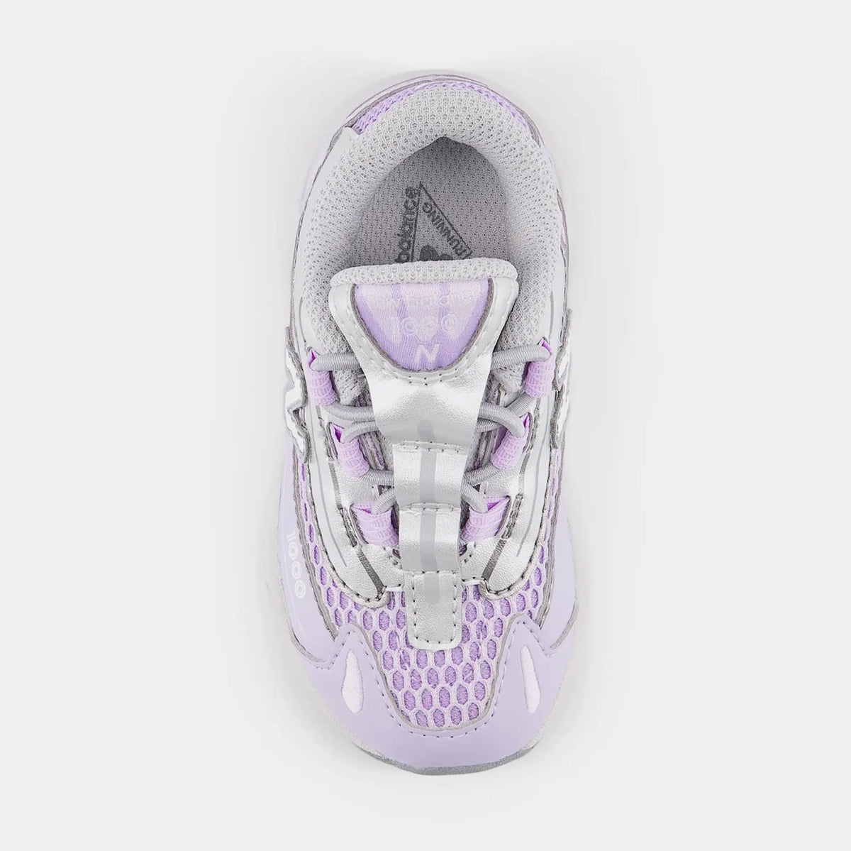 1000 Bungee Lace Infant Toddler Running Shoes (Lavender/Light Silver)