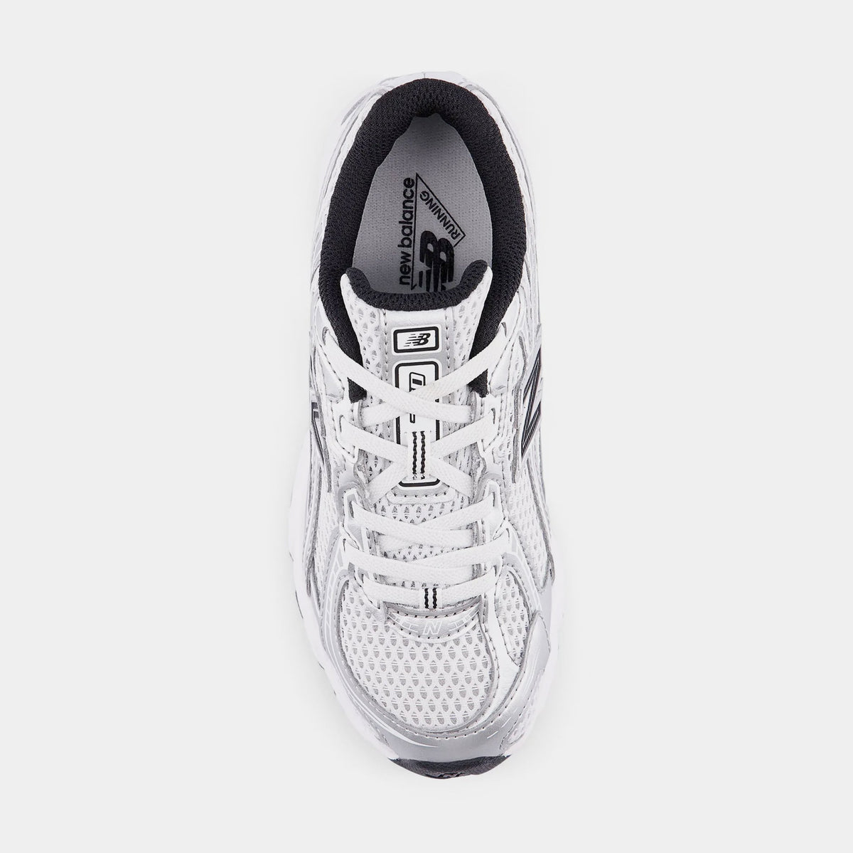 740 Bungee Lace Preschool Lifestyle Shoes (Silver Metallic/Black)