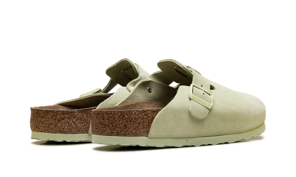Boston Soft Footbed Suede Leather "Faded Lime" 1027648