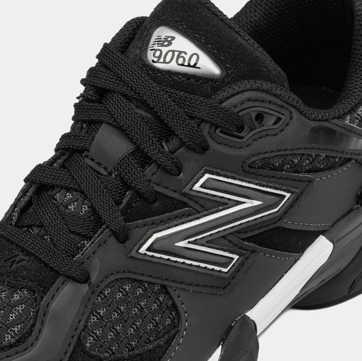 Shoe Palace Exclusive 9060 Grade School Lifestyle Shoes (Black/Silver)