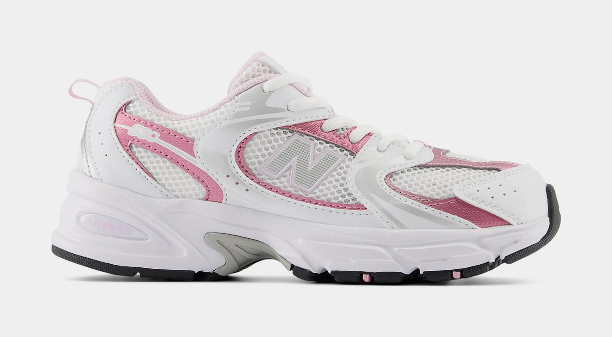 530 Grade School Running Shoes (White/Pink Sugar)