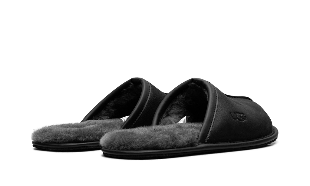 Scuff Leather Slipper "Black" 1108192 BLK