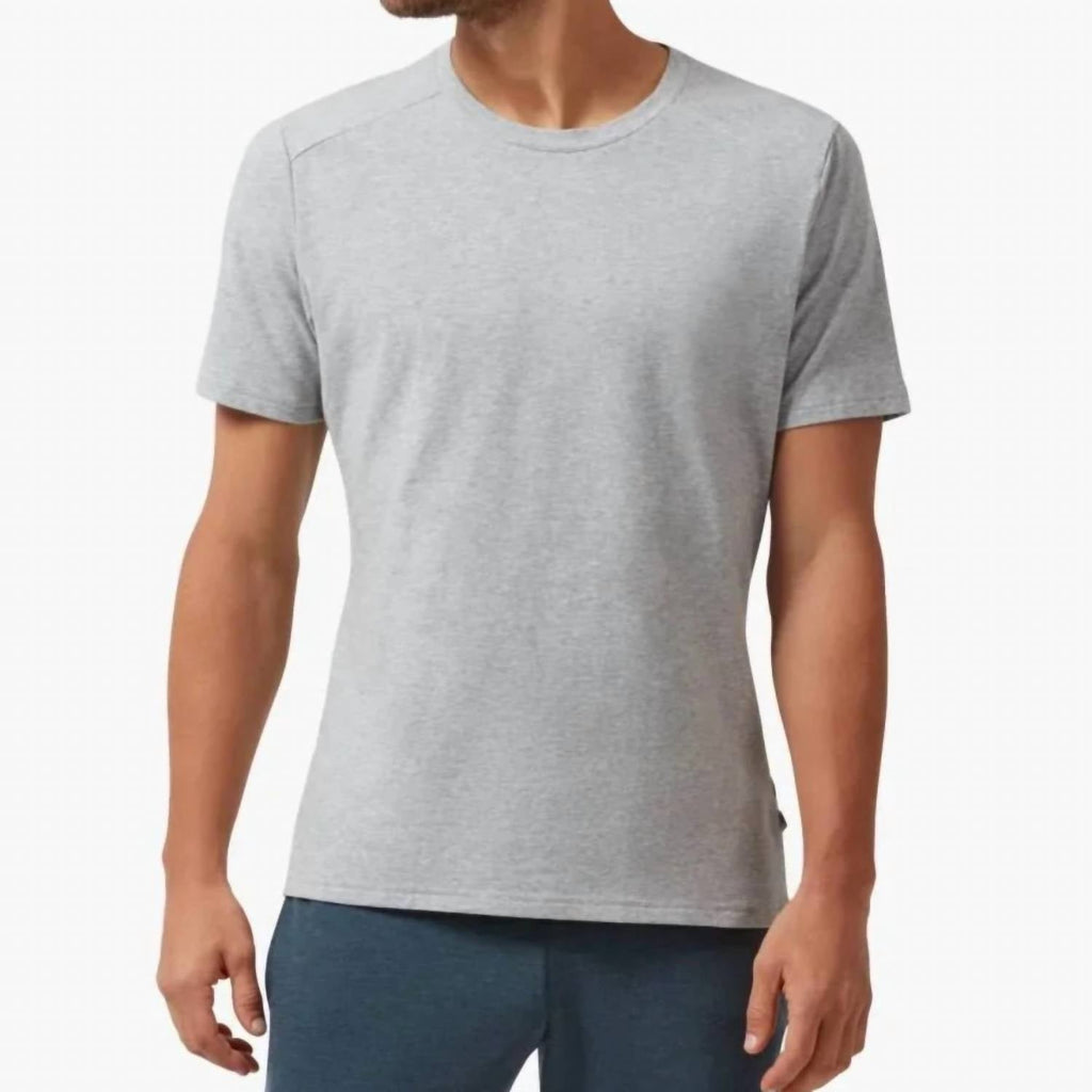 Crewneck Performance Tee In Grey