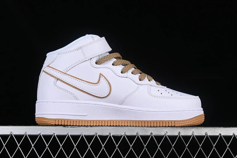 Nike Air Force 1 Mid "White/Sand"