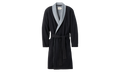 Robinson Soft Fleece Belted Robe "Black / Grey" 1096932 BHTHR
