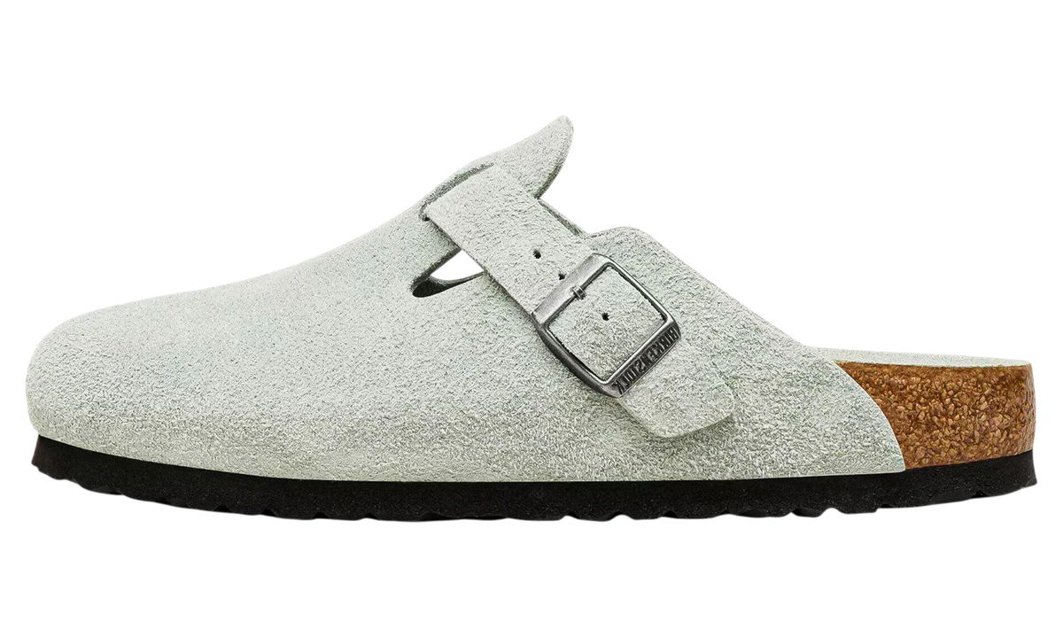 Boston Soft Footbed Suede Leather "Pure Sage Tonal FB" 1031720